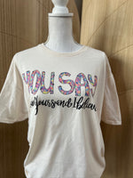 Load image into Gallery viewer, You Say I Am Yours And I Believe on Cream
