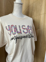 Load image into Gallery viewer, You Say I Am Yours And I Believe on Cream
