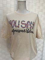 Load image into Gallery viewer, You Say I Am Yours And I Believe on Cream
