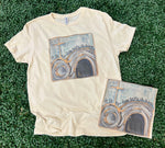 Load image into Gallery viewer, He Is Not Here For He Has Risen Watercolor Tomb on Cream
