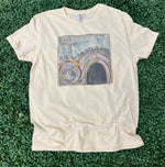 Load image into Gallery viewer, He Is Not Here For He Has Risen Watercolor Tomb on Cream
