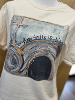 Load image into Gallery viewer, He Is Not Here For He Has Risen Watercolor Tomb on Cream
