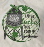 Load image into Gallery viewer, Custom St. Patrick's Day Zip Code on White
