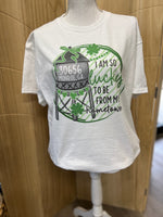 Load image into Gallery viewer, Custom St. Patrick's Day Zip Code on White
