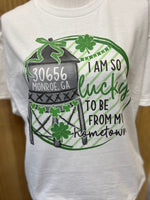 Load image into Gallery viewer, Custom St. Patrick's Day Zip Code on White
