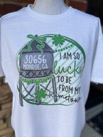 Load image into Gallery viewer, Custom St. Patrick's Day Zip Code on White
