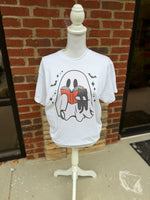 Load image into Gallery viewer, Bookish Ghost With Cat on White

