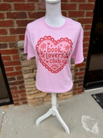 Load image into Gallery viewer, Book Lovers Club on Pink
