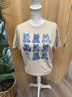 Load image into Gallery viewer, Vintage Bookish Cats on Sand
