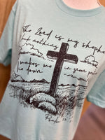 Load image into Gallery viewer, The Lord Is My Shepard on Tultex Purist Blue
