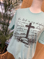 Load image into Gallery viewer, The Lord Is My Shepard on Tultex Purist Blue
