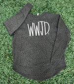 Load image into Gallery viewer, EMBROIDERED: WWJD with Small Cross on LAT Black Leopard
