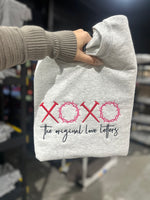 Load image into Gallery viewer, EMBROIDERED: XOXO Original Love Letters on Ash Gray
