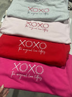 Load image into Gallery viewer, EMBROIDERED: XOXO Original Love Letters on Gildan Red
