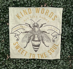 Load image into Gallery viewer, Kind Words Are Like Honey on Tultex Heather Green
