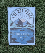 Load image into Gallery viewer, I've Got Peace Like A River on Tultex Heather Athletic Blue
