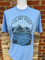 Load image into Gallery viewer, I've Got Peace Like A River on Tultex Heather Athletic Blue
