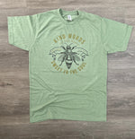 Load image into Gallery viewer, Kind Words Are Like Honey on Tultex Heather Green
