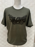 Load image into Gallery viewer, Forgiven Wings on Tultex Heather Military Green
