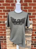 Load image into Gallery viewer, Forgiven Wings on Tultex Heather Military Green

