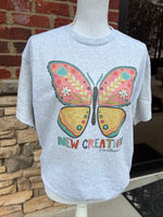 Load image into Gallery viewer, New Creation Butterfly on Ash Gray or Sand
