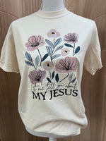 Load image into Gallery viewer, Let Me Tell You About My Jesus Floral on Comfort Colors (Shown on Ivory)
