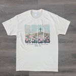 Load image into Gallery viewer, He Is Not Here He Has Risen Flower Field with Cross on Cream
