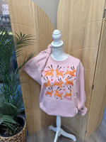 Load image into Gallery viewer, Santa's Reindeer on Cherry Blossom Pocket Sweatshirt
