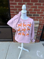Load image into Gallery viewer, Santa's Reindeer on Cherry Blossom Pocket Sweatshirt
