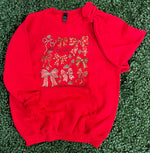 Load image into Gallery viewer, Deck The Halls on Red Pocket Sweatshirt
