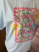Load image into Gallery viewer, Fearfully and Wonderfully Made Floral with Bows on Comfort Colors (Shown on Chambray)
