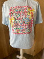 Load image into Gallery viewer, Fearfully and Wonderfully Made Floral with Bows on Comfort Colors (Shown on Chambray)
