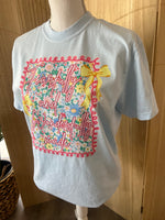 Load image into Gallery viewer, Fearfully and Wonderfully Made Floral with Bows on Comfort Colors (Shown on Chambray)
