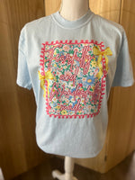 Load image into Gallery viewer, Fearfully and Wonderfully Made Floral with Bows on Comfort Colors (Shown on Chambray)
