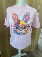 Load image into Gallery viewer, Bunny With Heart Glasses on Comfort Colors (Shown on Blossom)
