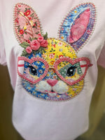 Load image into Gallery viewer, Bunny With Heart Glasses on Comfort Colors (Shown on Blossom)
