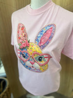 Load image into Gallery viewer, Bunny With Heart Glasses on Comfort Colors (Shown on Blossom)
