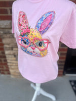 Load image into Gallery viewer, Bunny With Heart Glasses on Comfort Colors (Shown on Blossom)
