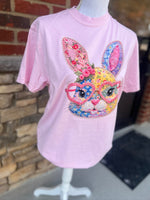 Load image into Gallery viewer, Bunny With Heart Glasses on Comfort Colors (Shown on Blossom)
