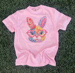 Load image into Gallery viewer, Bunny With Heart Glasses on Comfort Colors (Shown on Blossom)

