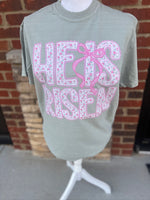 Load image into Gallery viewer, He Is Risen Pink Floral on Comfort Colors (Shown on Bay)
