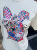 Load image into Gallery viewer, Floral Bunny With Glasses on Comfort Colors (Shown on Ivory)

