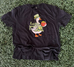 Load image into Gallery viewer, Lucky Goose on Gildan Softstyle Black
