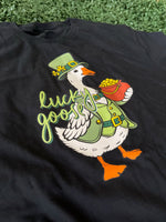 Load image into Gallery viewer, Lucky Goose on Gildan Softstyle Black
