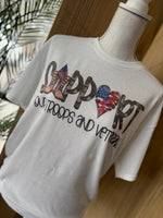 Load image into Gallery viewer, Support Our Troops and Veterans on White

