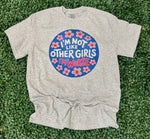 Load image into Gallery viewer, I'm Not Like Other Girls I'm Worse Floral Circle on Ash Gray
