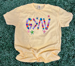 Load image into Gallery viewer, Striped God Is Greater Than The Highs and Lows on Comfort Colors (Shown on Butter)
