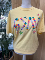 Load image into Gallery viewer, Striped God Is Greater Than The Highs and Lows on Comfort Colors (Shown on Butter)
