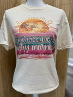 Load image into Gallery viewer, Colorful Sunrise His Mercies Are New Every Morning on Cream
