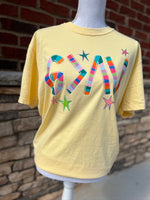 Load image into Gallery viewer, Striped God Is Greater Than The Highs and Lows on Comfort Colors (Shown on Butter)
